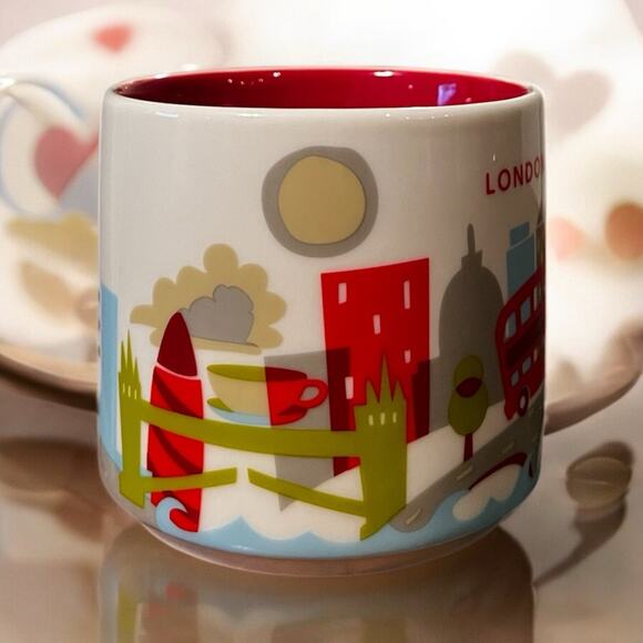 Starbucks London You Are Here Mug 2017 14oz Ceramic Coffee Cup EUC - Picture 3 of 7